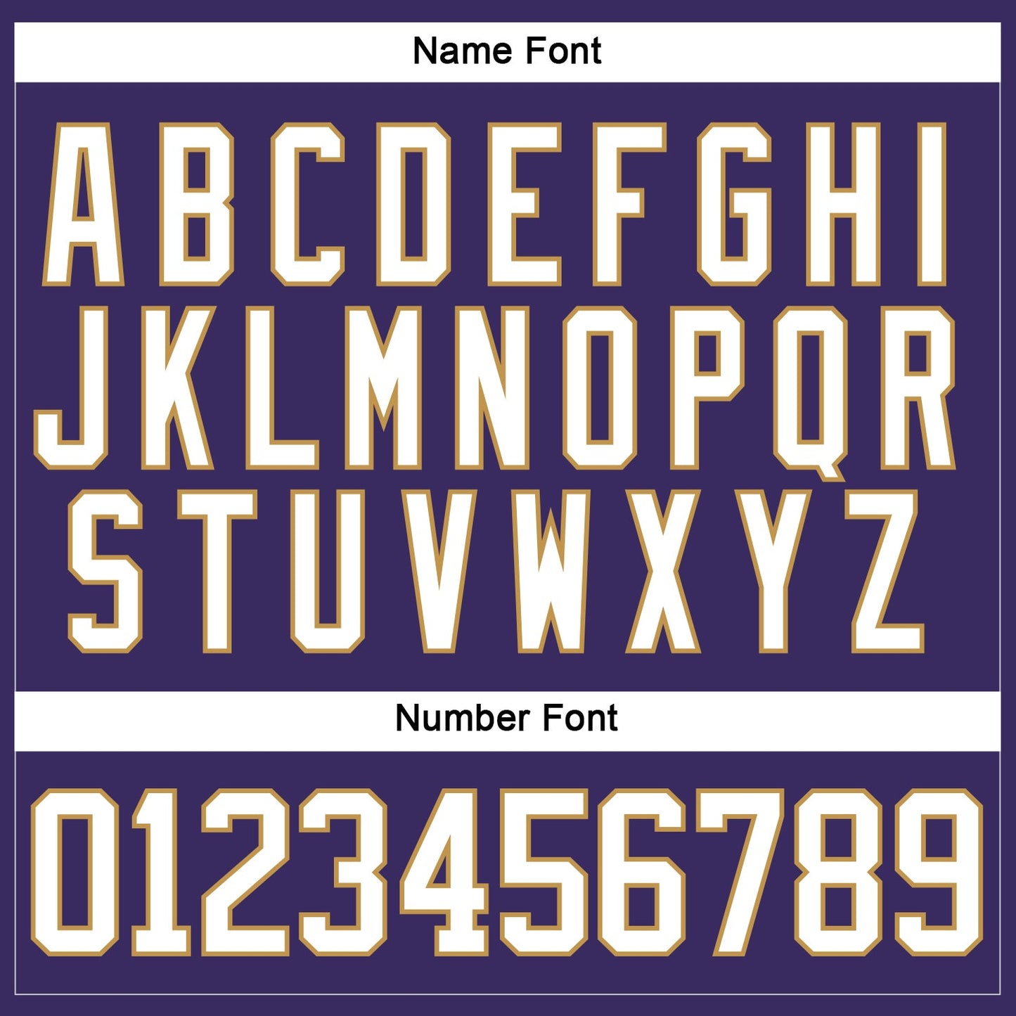 Custom Purple White-Old Gold Hockey Jersey view 5
