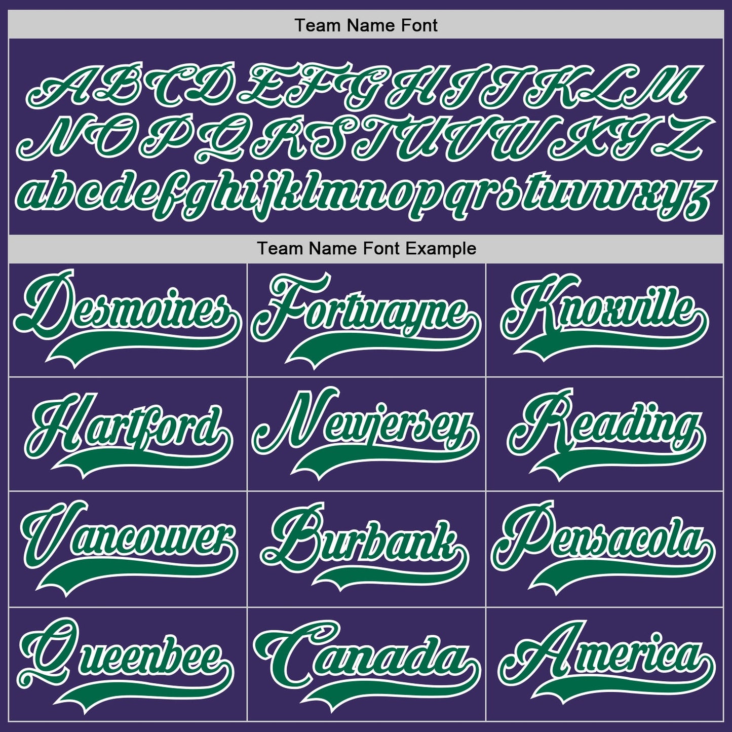 Custom Purple Kelly Green-White Hockey Jersey view 4