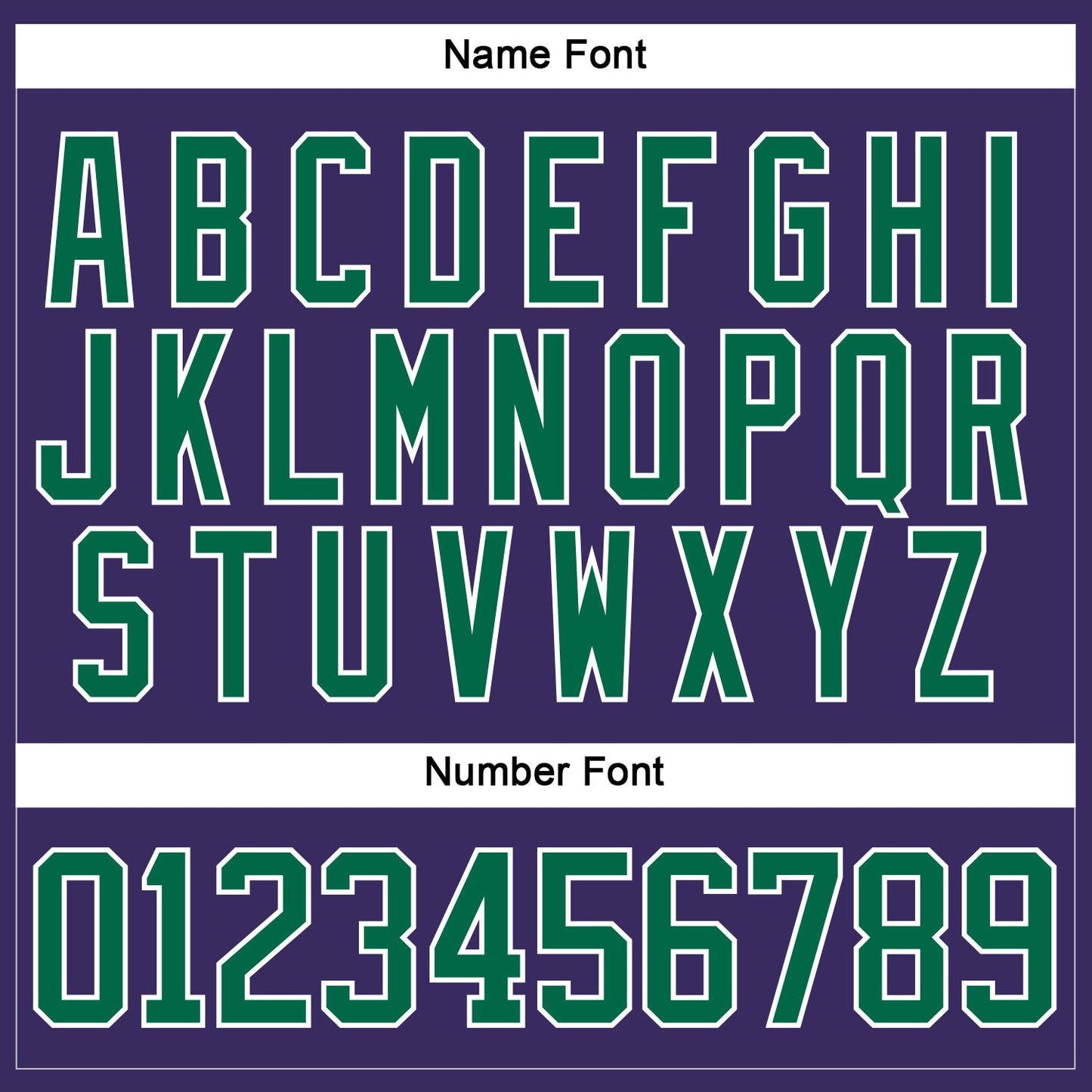 Custom Purple Kelly Green-White Hockey Jersey view 5