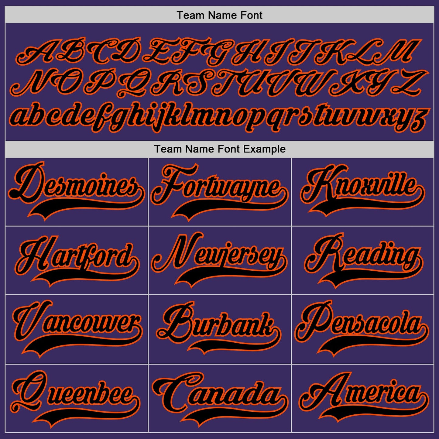 Custom Purple Black-Orange Hockey Jersey view 4