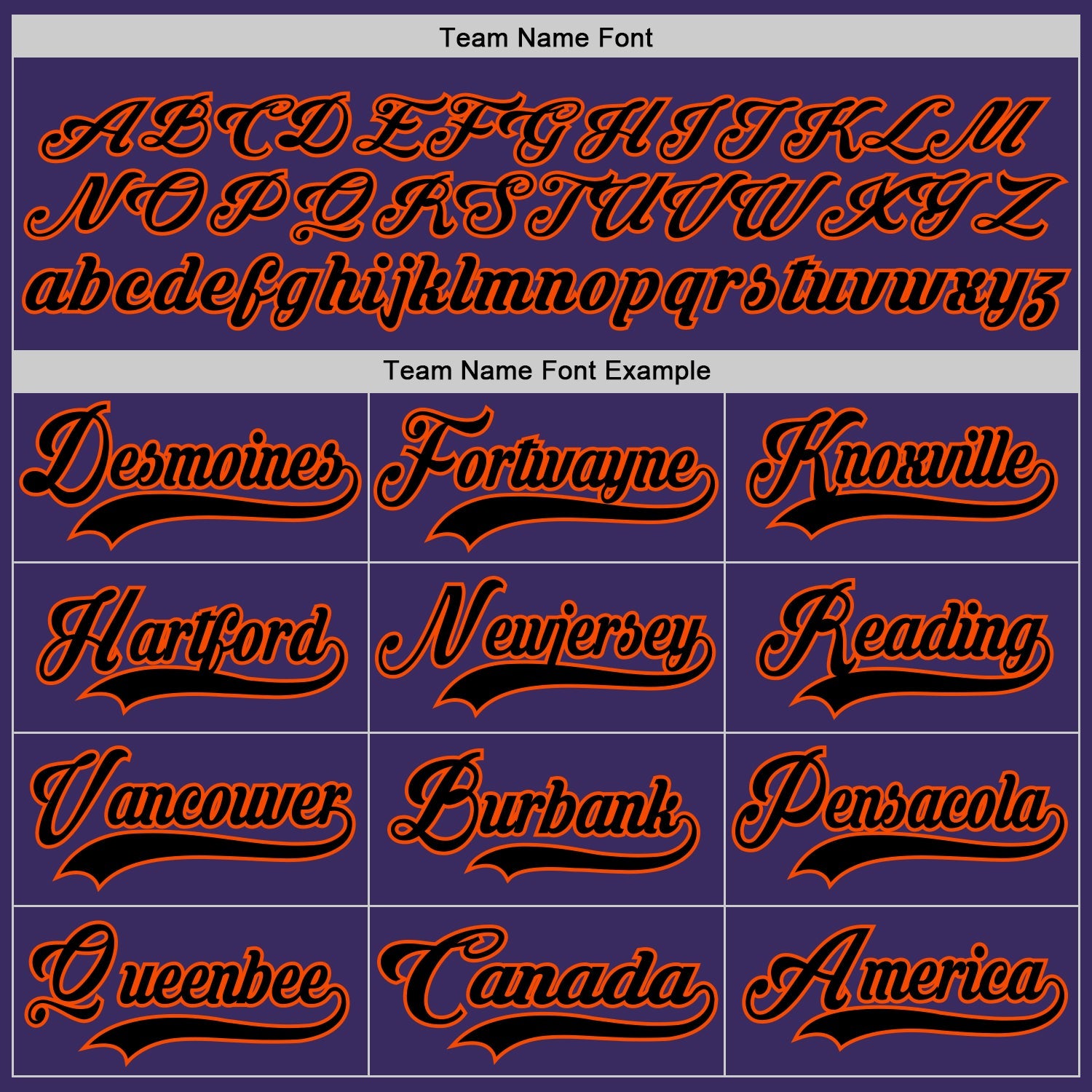 Custom Purple Black-Orange Hockey Jersey view 4