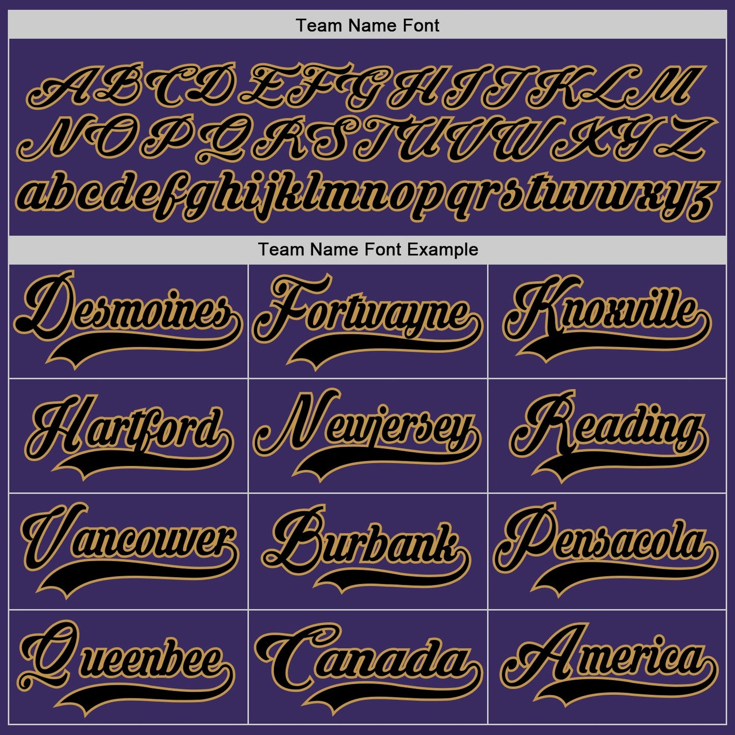 Custom Purple Black-Old Gold Hockey Jersey view 4