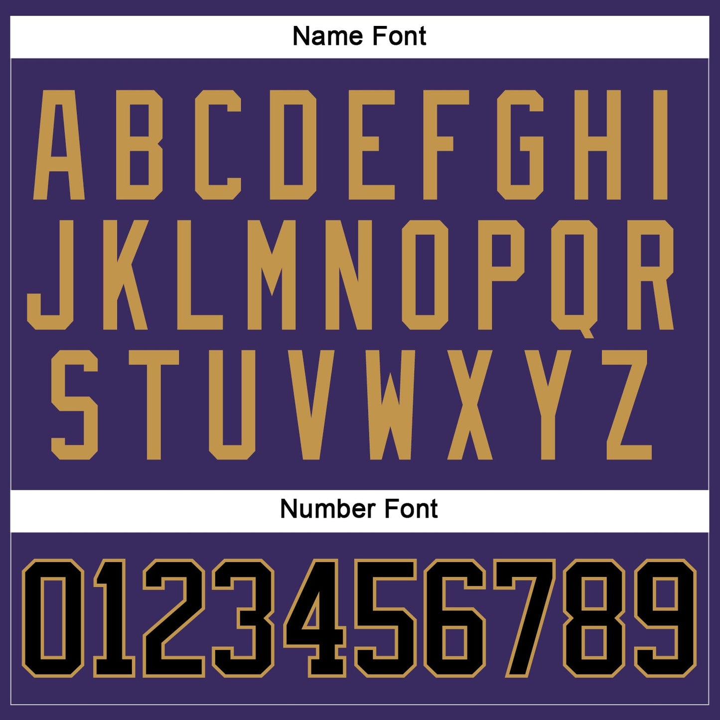 Custom Purple Black-Old Gold Hockey Jersey view 5