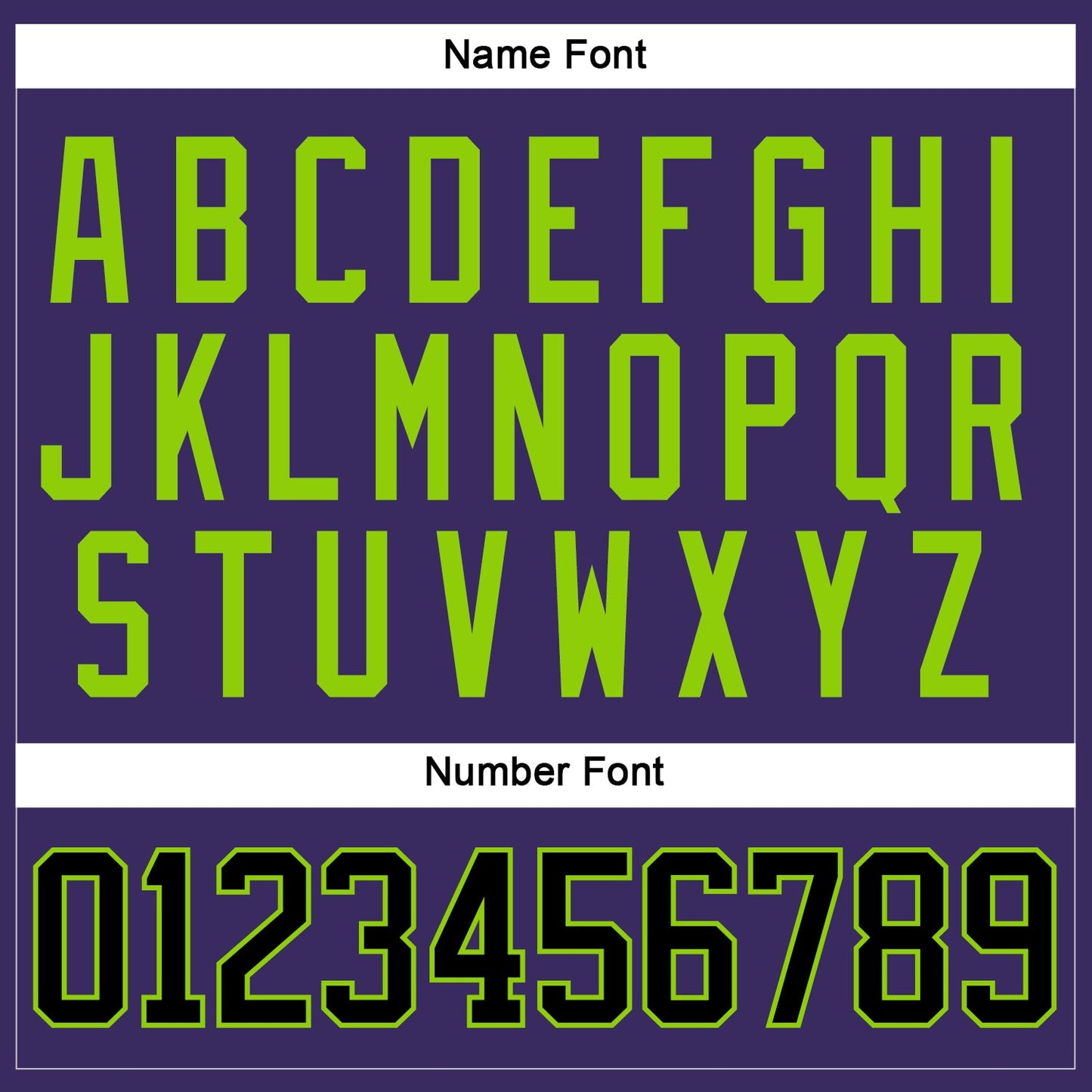 Custom Purple Black-Neon Green Hockey Jersey view 5