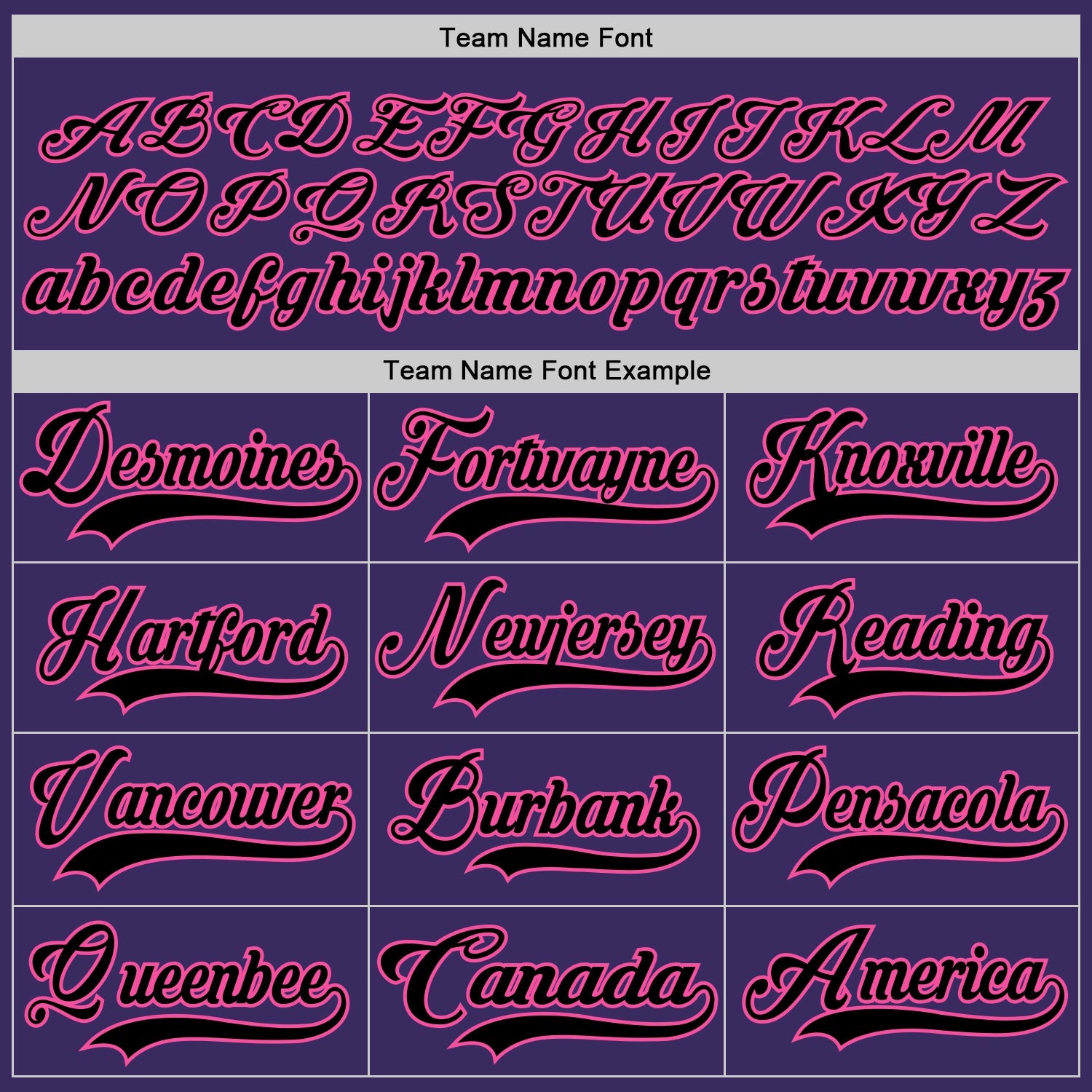 Custom Purple Black-Pink Hockey Jersey view 4