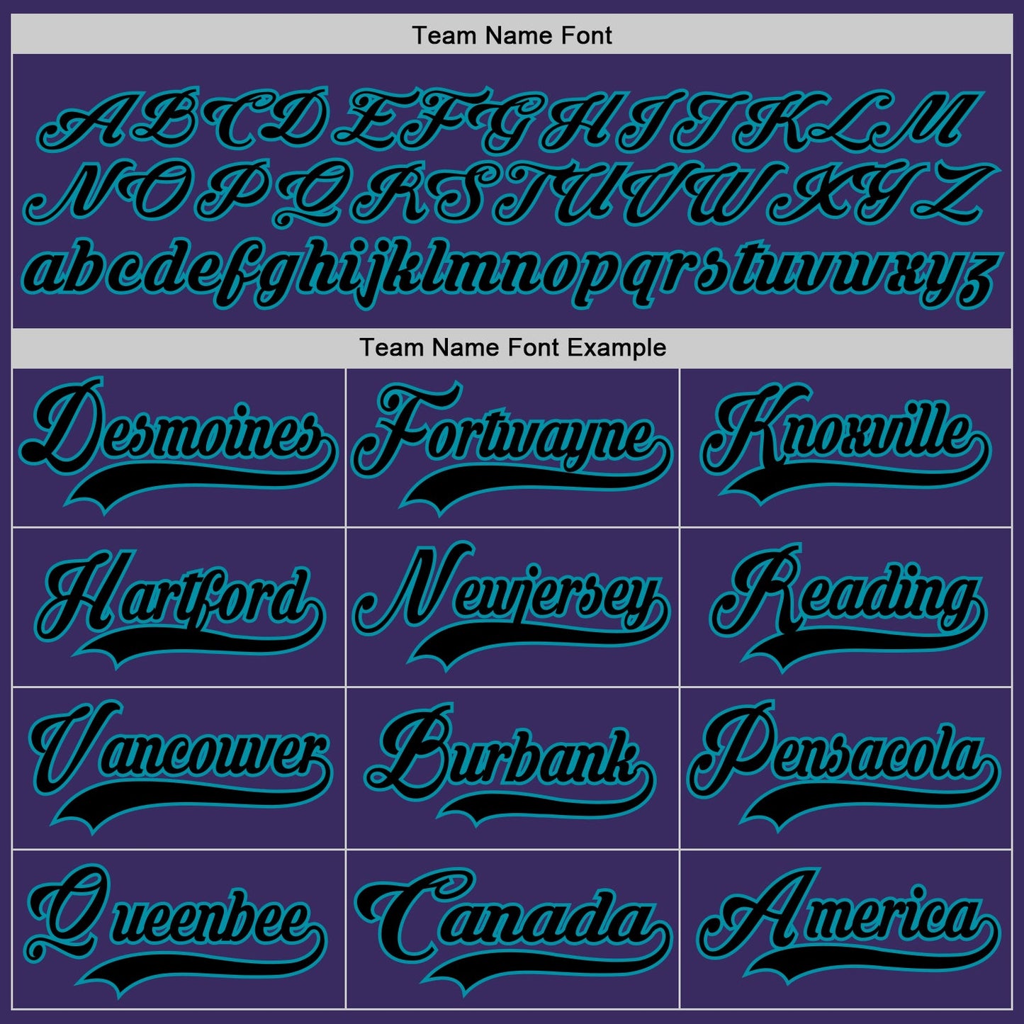 Custom Purple Black-Teal Hockey Jersey view 4