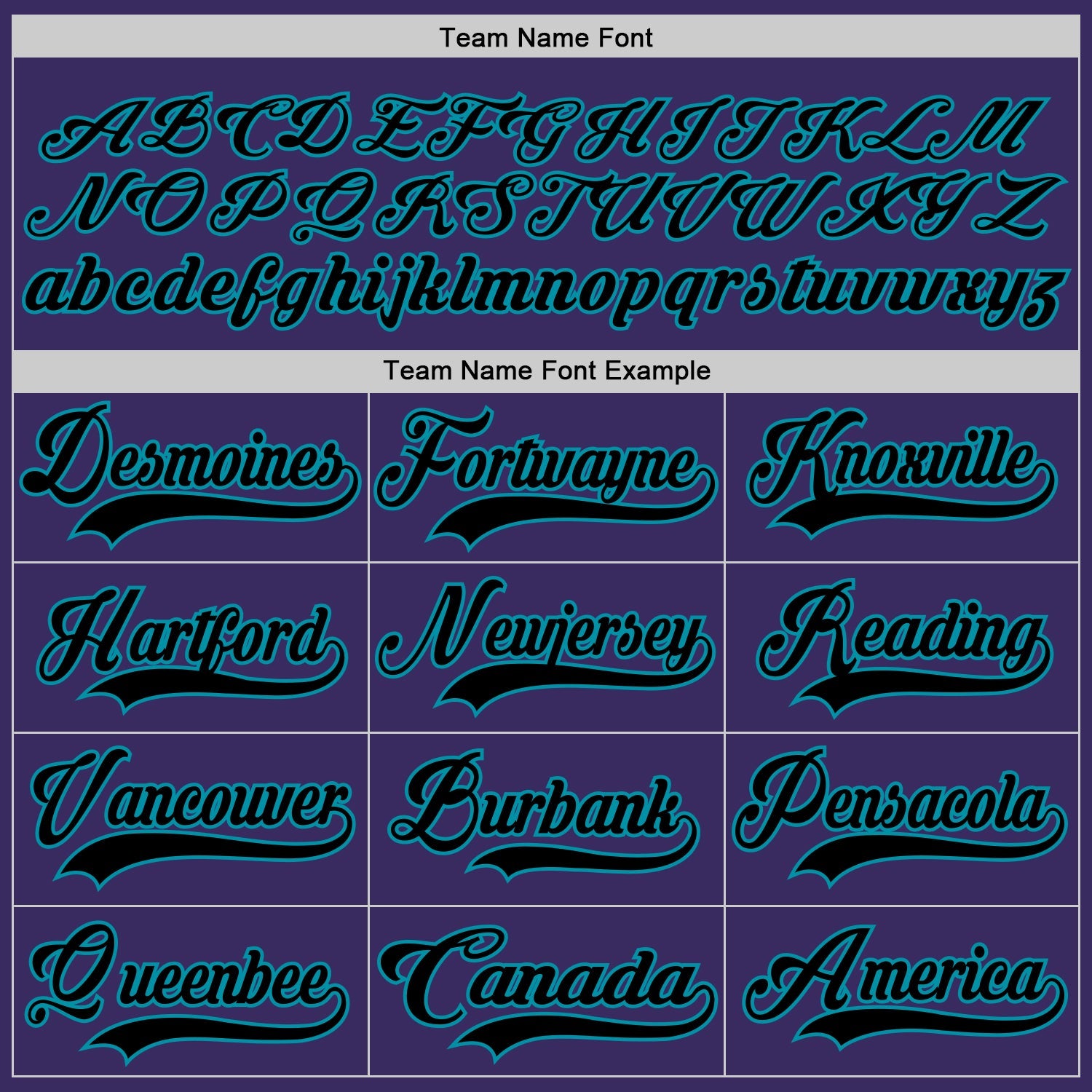 Custom Purple Black-Teal Hockey Jersey view 4
