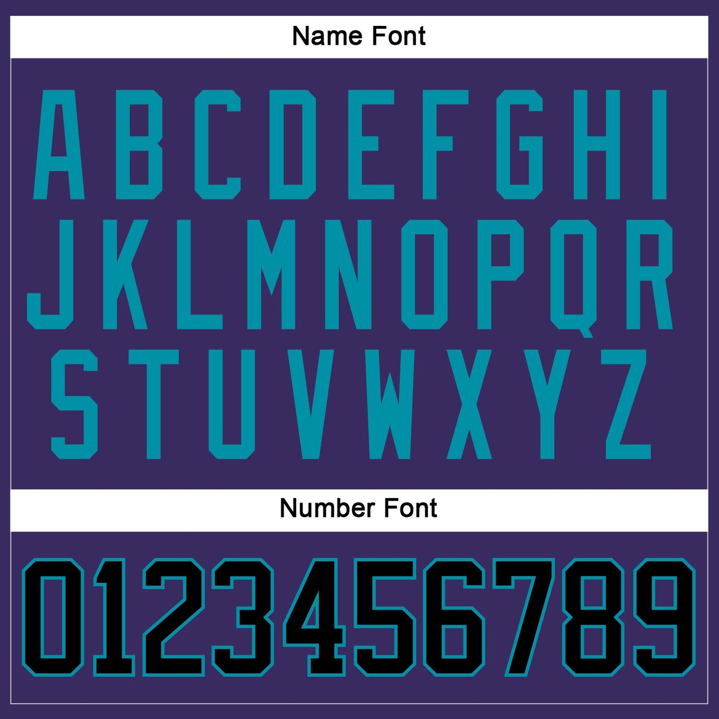 Custom Purple Black-Teal Hockey Jersey view 5