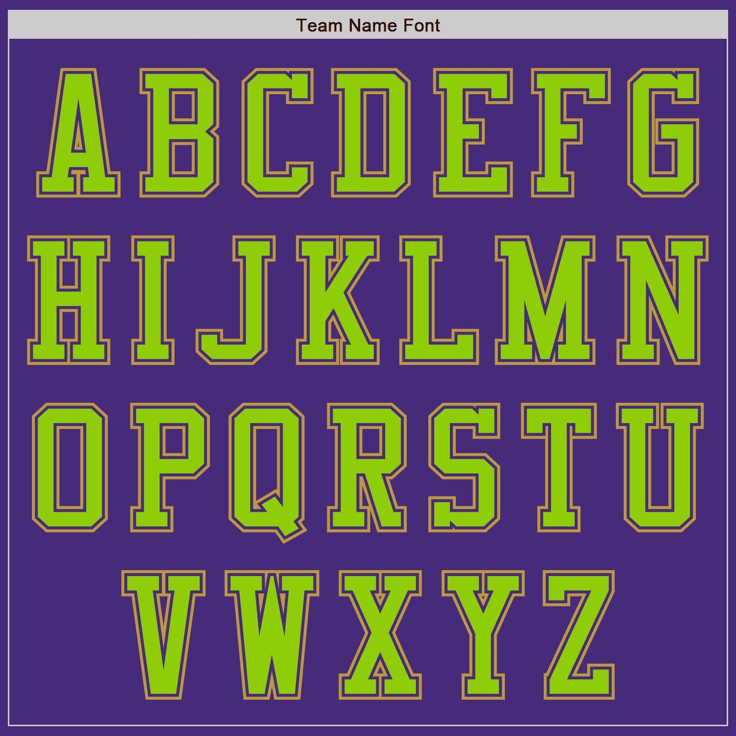 Custom Purple Neon Green-Old Gold Authentic Baseball Jersey view 3