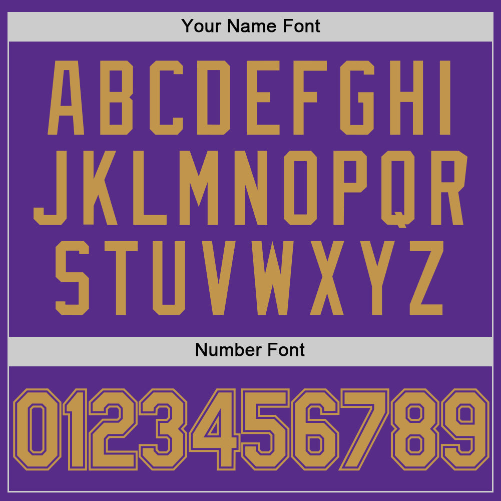 Custom Purple Old Gold Authentic Throwback Basketball Jersey view 4