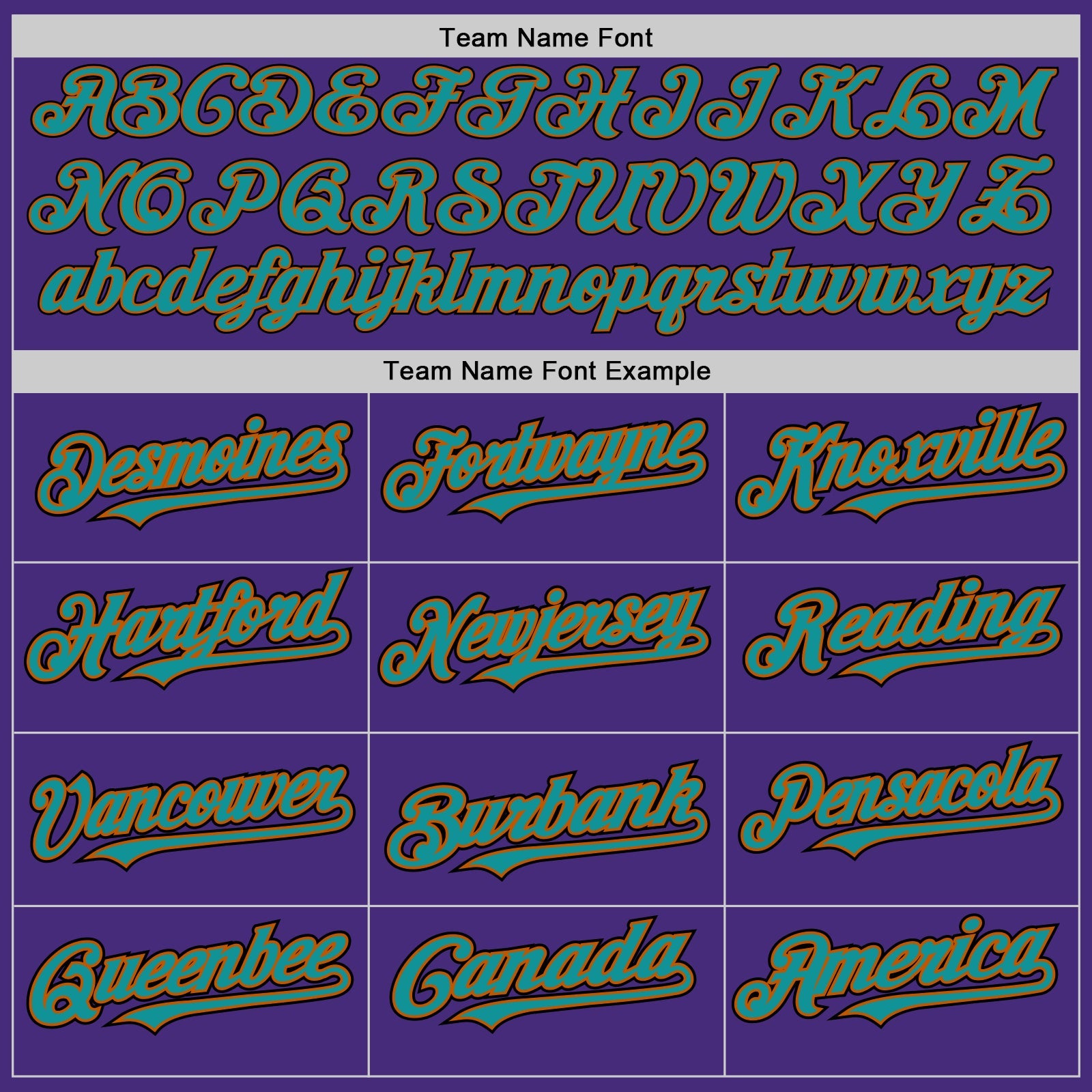 Custom Purple Texas Orange Teal Black-White Authentic Baseball Jersey view 4