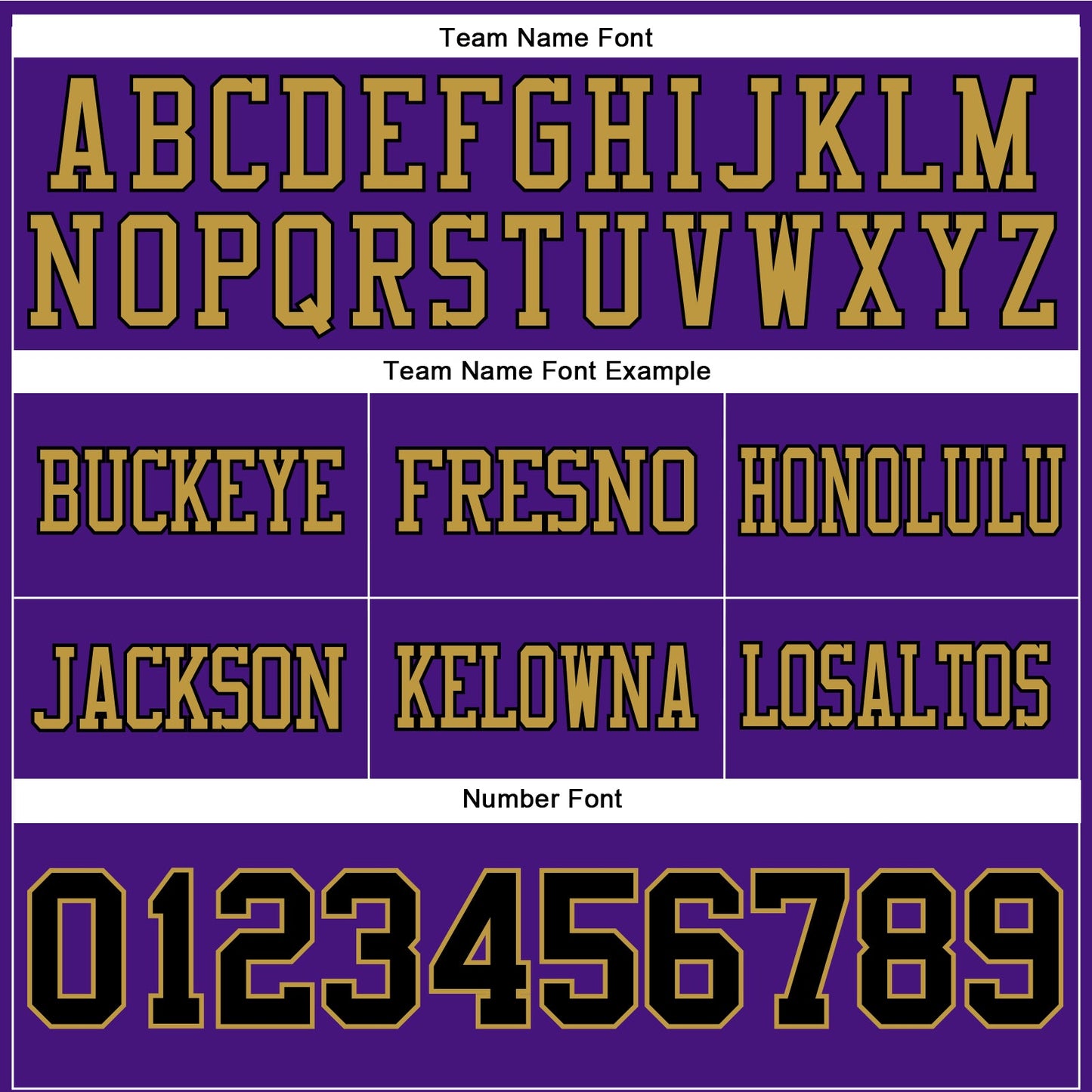 Custom Purple Black-Old Gold Authentic Football Jersey view 4