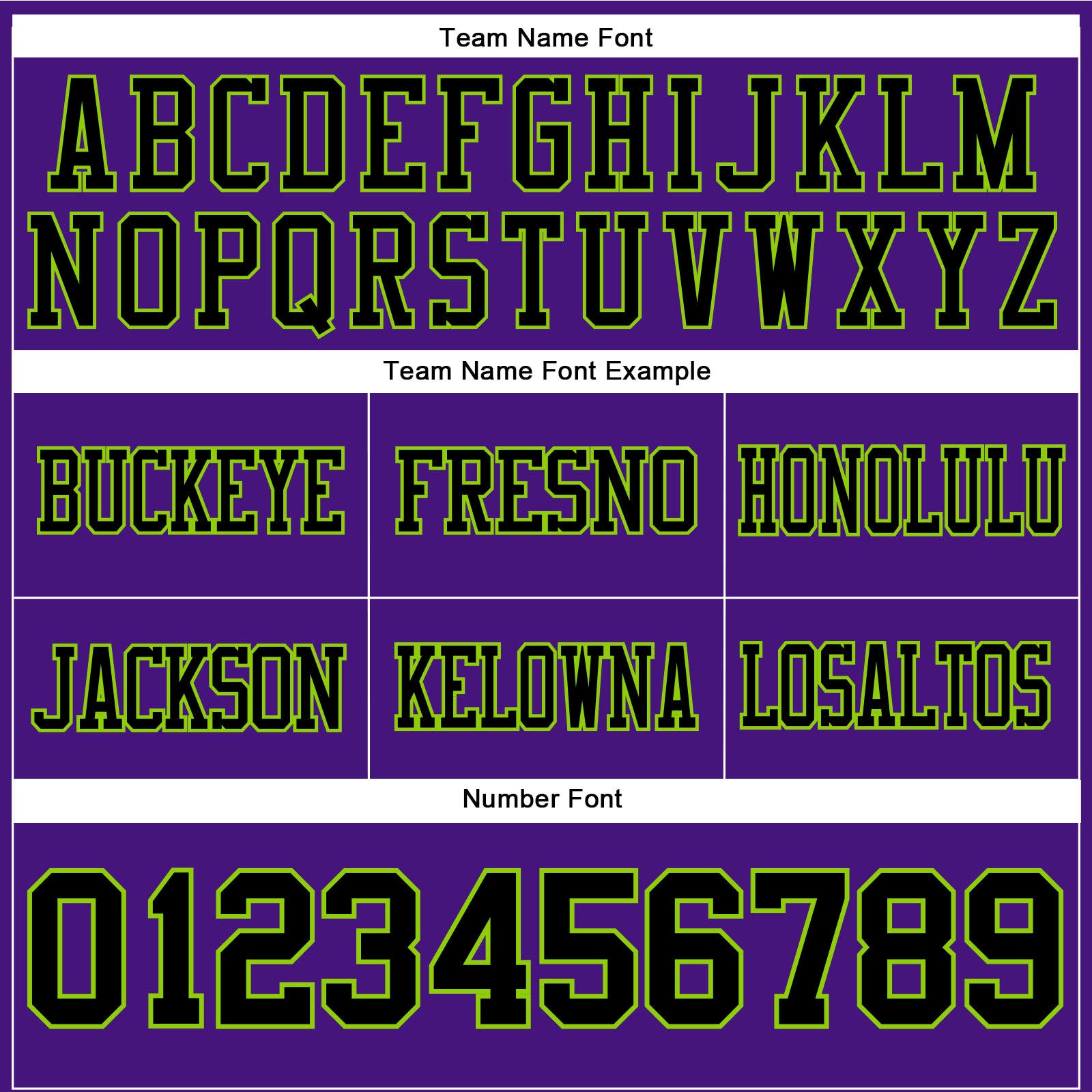 Custom Purple Black-Neon Green Authentic Football Jersey view 4