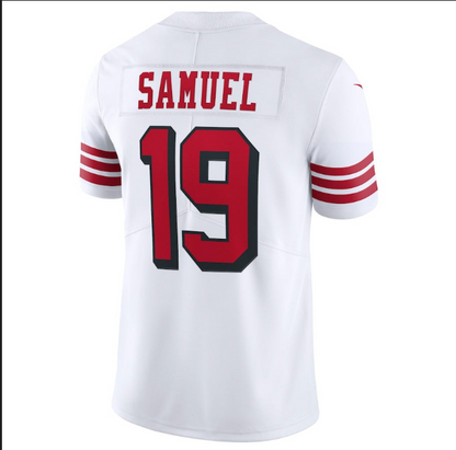 2022 SF.49ers #19 Deebo Samuel Red Stitched American Football Jerseys
