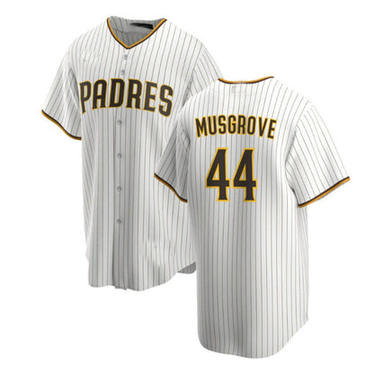 San Diego Padres #44  Joe Musgrove white Baseball Jerseys - Main View