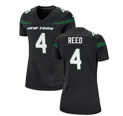 NY.Jets #4 DJ Reed Black  Game Jersey Stitched American Football Jerseys - Main View