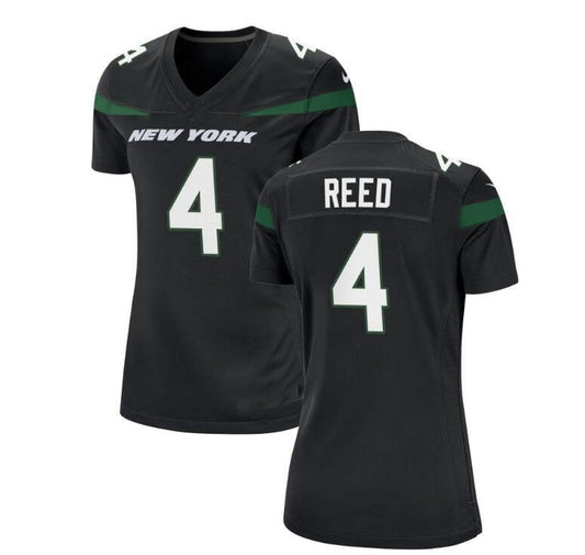 NY.Jets #4 DJ Reed Black  Game Jersey Stitched American Football Jerseys - Main View