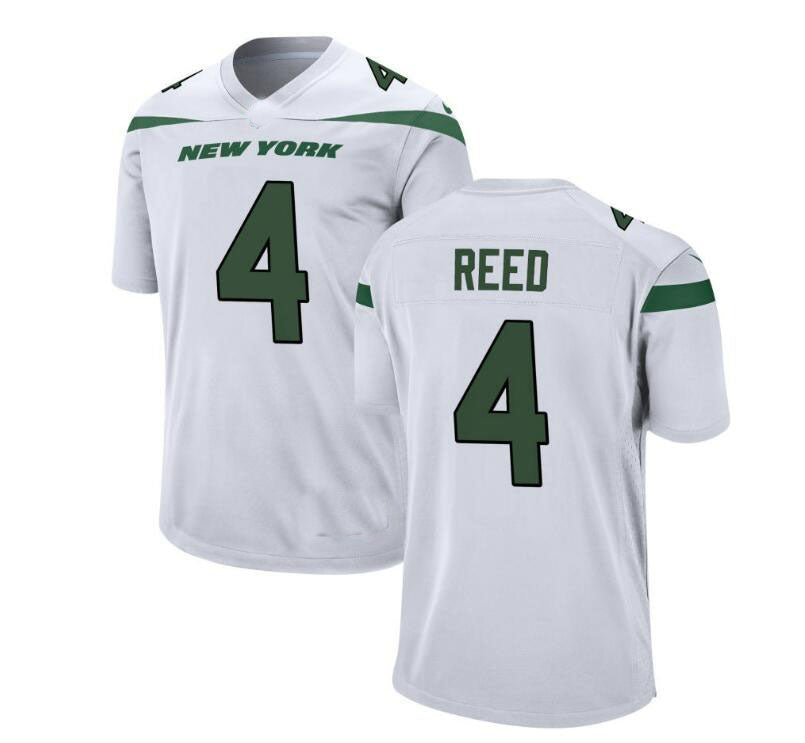 NY.Jets #4 DJ Reed WHITE Game Jersey Stitched American Football Jerseys view 3