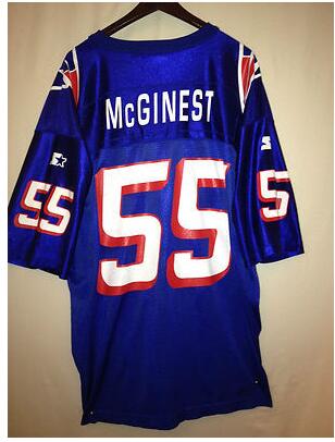 NE.Patriots #55  WILLIE MCGINEST  Navy Game Jersey Stitched American Football Jerseys - Main View