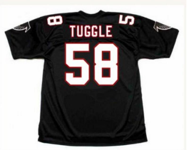 A.Falcons #58 Jessie Tuggle  Game Jersey - red  Stitched American Football Jerseys - Main View