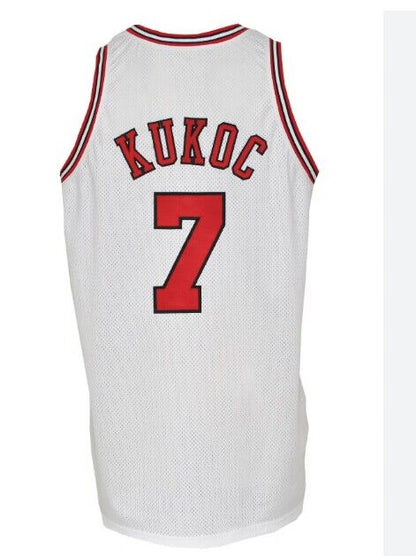 #7 Toni Kukoc C.Bulls Mitchell & Ness Hardwood Classics Swingman Jersey - White - Main View