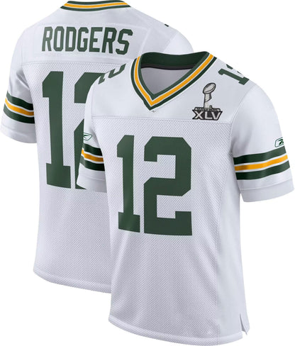 GB.Packers #12 Aaron Rodgers  White Legend Jersey Stitched American Football Jerseys - Main View