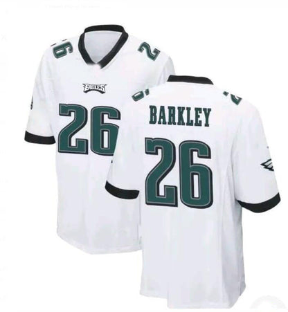 P.Eagles #26 Saquon Barkley Game white Player Jersey - Midnight Green Stitched American Football Jerseys view 2