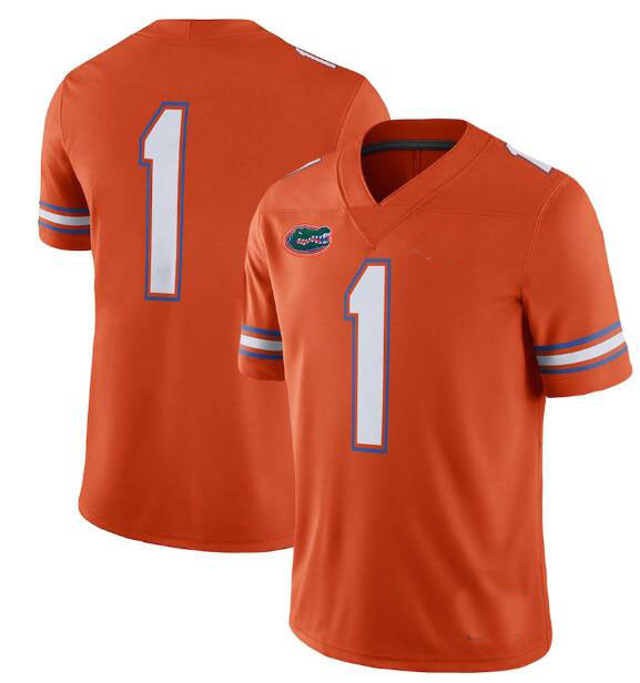 #1 F.Gators Jordan Brand Alternate Game Jersey Orange Stitched American College Jerseys - Main View