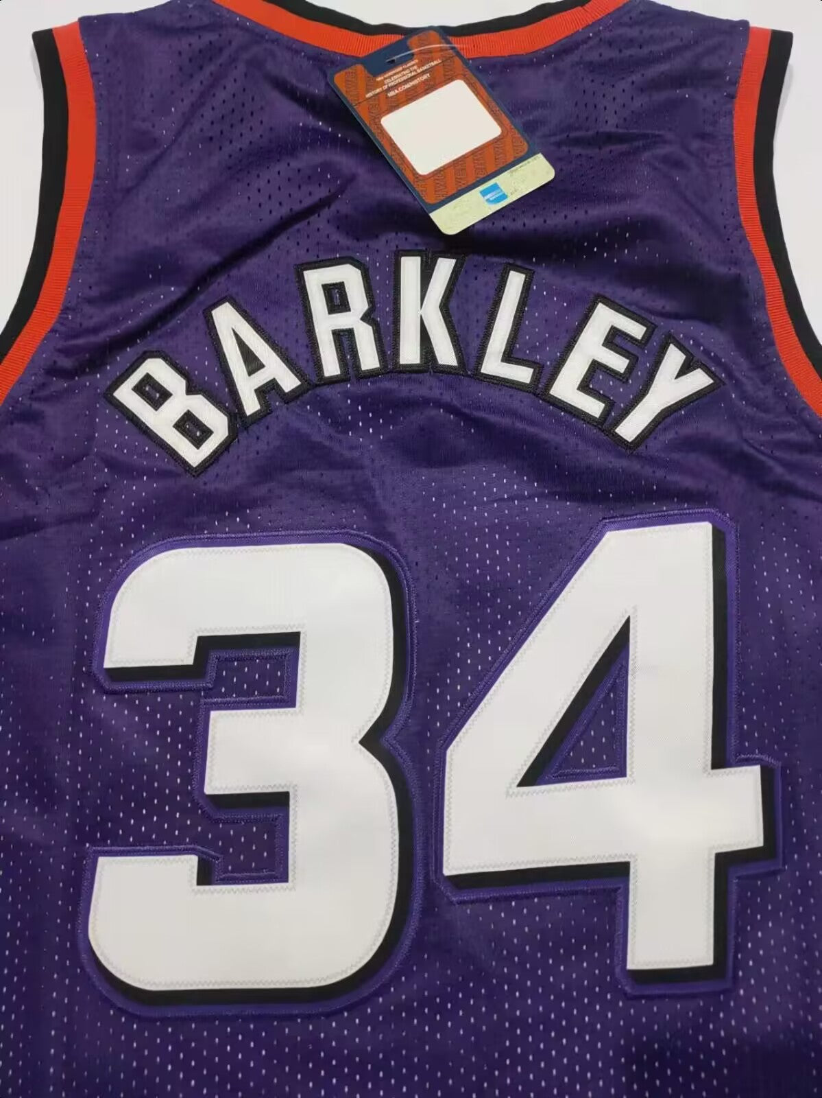 P.SUNS #34 Charles Barkley Fanatics Branded  Fast Break Player Jersey Icon Edition Purple Stitched American Basketball Jersey - Main View
