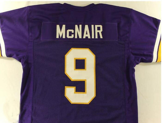 #9 Alcorn State  purple Stitched American Football Jersey College Jerseys - Main View