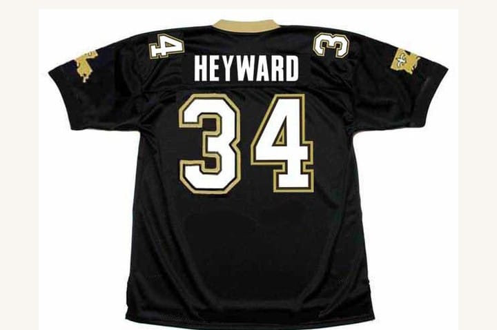 NO.Saints #34 Heyward Mitchell & Ness Stitched American Football Jerseys view 2