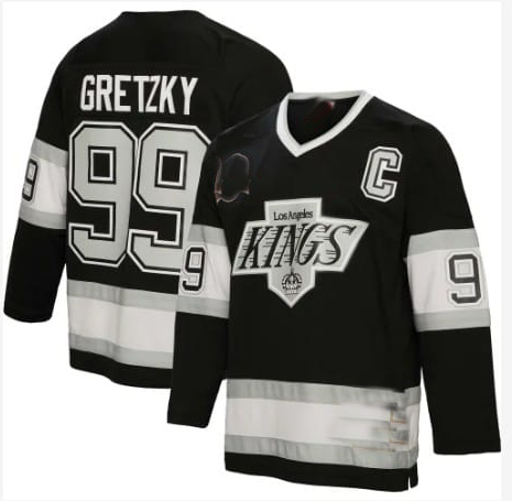 LA.Kings #99 Wayne Gretzky Autographed BlACK Reebok Premier Jersey Stitched American Hockey Jerseys - Main View