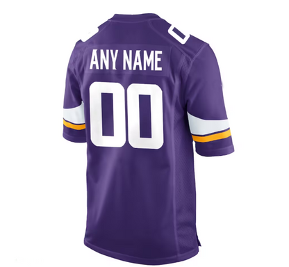 Custom MN.Vikings Purple Limited Jersey Stitched Jerseys Football Jerseys - Main View