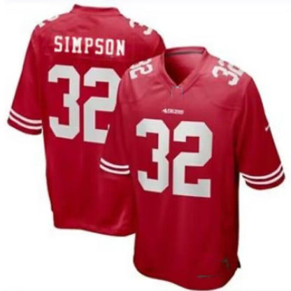 SF.49ers #32 O.J. Simpson Game Player Jersey Stitched American Football Jerseys - Main View