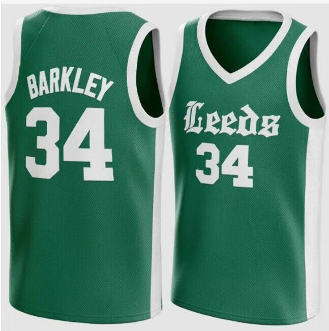 Charles Barkley Sr #34 Leeds High School Green Jersey College Basketball Jerseys - Main View