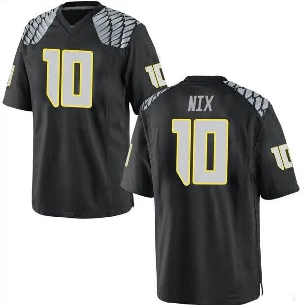 O.Ducks #10 Bo Nix Alternate Game Jersey Sequoia Stitched American College Jerseys - Main View