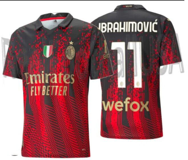 AC MILAN HOME JERSEY #11 ZLATAN IBRAHIMOVIC soccer Jerseys - Main View