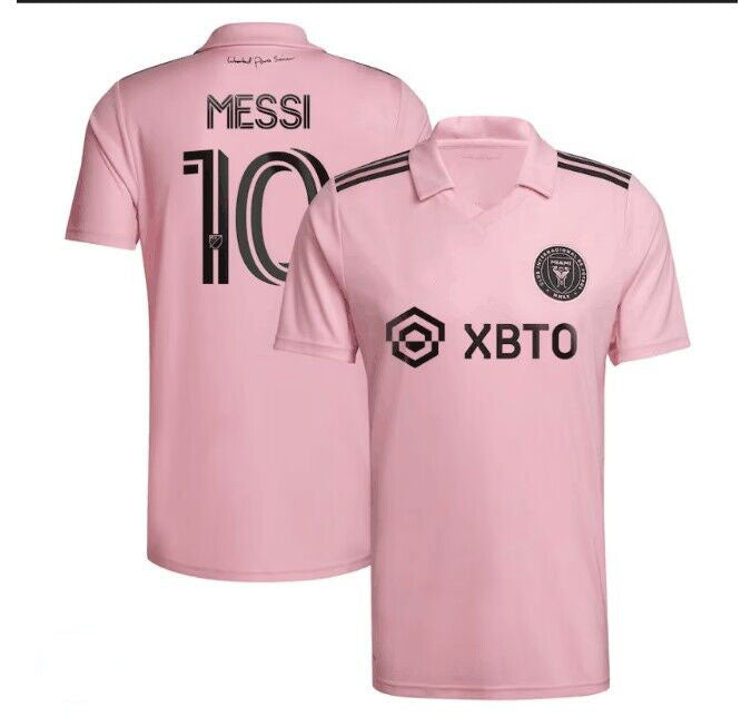 #10 Lionel Messi Inter Miami CF Pink 2023 The Heart Beat Kit Replica Jersey Soccer Jerseys - Main View
