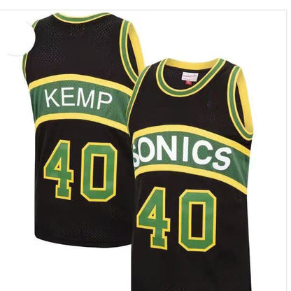 S.Supersonics #40 Shawn Kemp Champion Basketball Jersey