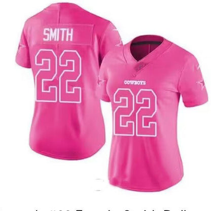 D.Cowboys #22 Emmitt Smith Pink Game Jersey Stitched American Football Jerseys - Main View