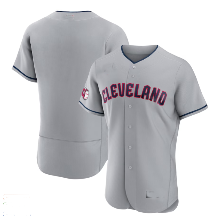 Cleveland Guardians Road Authentic Team Jersey - Gray Baseball Jerseys - Main View