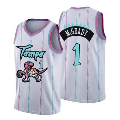 T.Raptors #1 Tracy McGrady 1998-99 Hardwood Classics Basketball Jersey - Main View