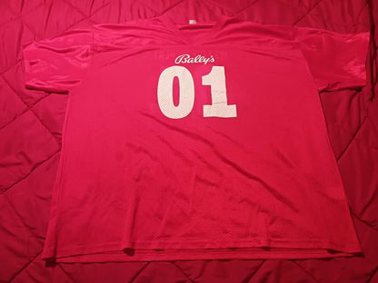 Bally's #01 We Live To Play red American Football Jerseys - Main View