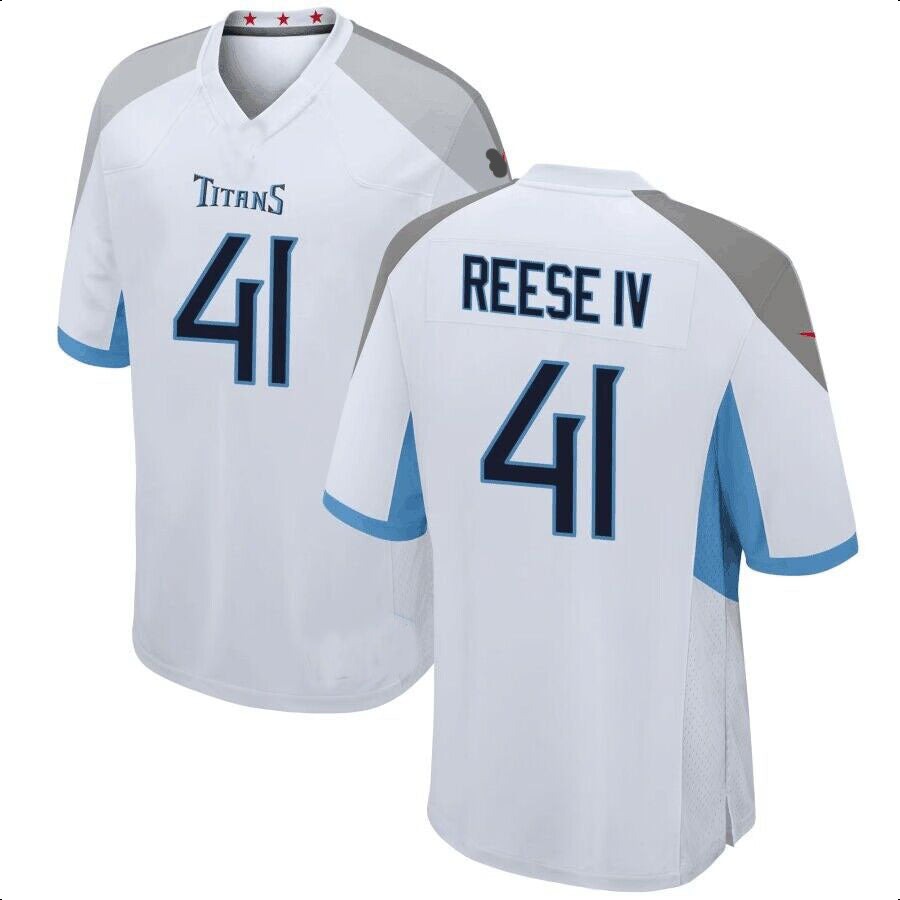 T.Titans #41 Otis Reese IV White Game American Football Jerseys - Main View