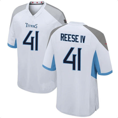 T.Titans #41 Otis Reese IV White Game American Football Jerseys - Main View