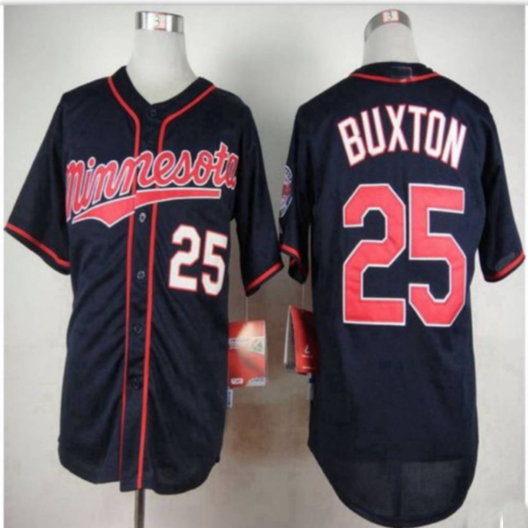Minnesota Twins #25 Byron Buxton Dark Blue Majestic Baseball Stitched  Baseball Jerseys - Main View