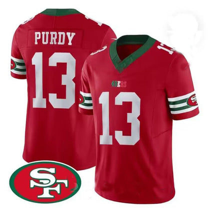 SF.49ers #13 Brock Purdy Game Player Jersey Scarlet Stitched American Football Jerseys - Main View