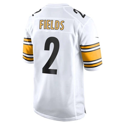 P.Steelers #2 Justin Fields White Game Jersey - White American Football Jerseys - Main View