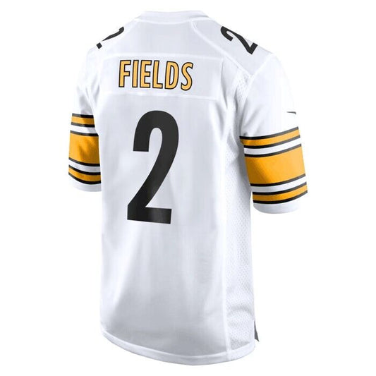 P.Steelers #2 Justin Fields White Game Jersey - White American Football Jerseys - Main View