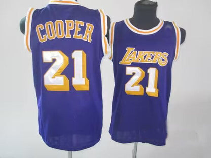 LA.Lakers #21 Michael Cooper Mitchell & Ness American Basketball Jersey - Main View